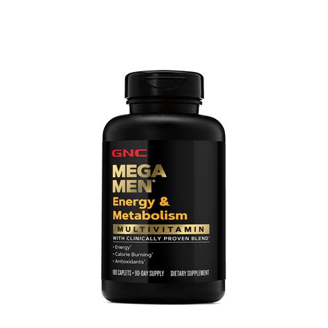 GNC Mega Men Energy and Metabolism Multivitamins .